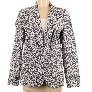 (NWT) - Rachel Zoe Linen Animal Print Blazer Jacket - Size Small